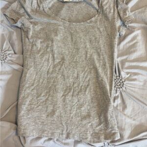 H&M Light Gray Short Sleeve Tee